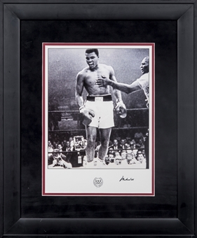 Muhammad Ali Signed USA Olympics Committee Photo in 19x23 Framed Display (JSA)